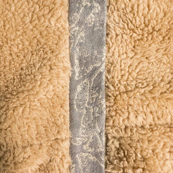 Tentree Eco Teddy Snap Front Fleece Hoodie Womens XL Tan Gorpcore Boho Cozy - Picture 7 of 13